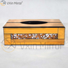 Espelho Vxin WXB-001 Vidro Luxo Marrom Caixa de Lenços de Diamante Triturado Caixa de Lenços Espelho