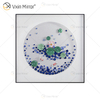 Vxin WXPA-050 Grânulos Criativos Botões Pintados para Decoração de Casa Arte de Parede Metal Pendurado Quadro para Sala de Estar à Venda