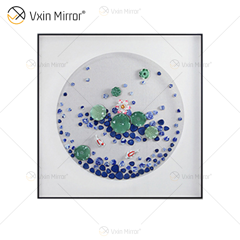 Vxin WXPA-050 Grânulos Criativos Botões Pintados para Decoração de Casa Arte de Parede Metal Pendurado Quadro para Sala de Estar à Venda
