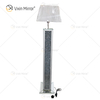 WXFL-032 Lâmpada de chão de cristal prateado para sala de estar com abajur para lâmpada de espelho de hotel