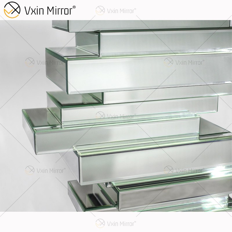 Atacado Elegante WXF-011 Espelho Prata Charmoso Mesa Console para Móveis Luxo