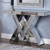 2022 Novos produtos Mesa de console de designer Mesas de console espelhadas de cristal de diamante esmagado