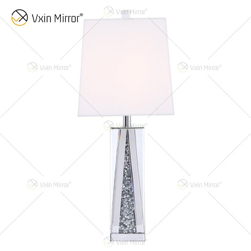 Novo design WXT-148 Cristal Esmagado Diamantes Espelho Lâmpada para Sofás de Sala de Estar