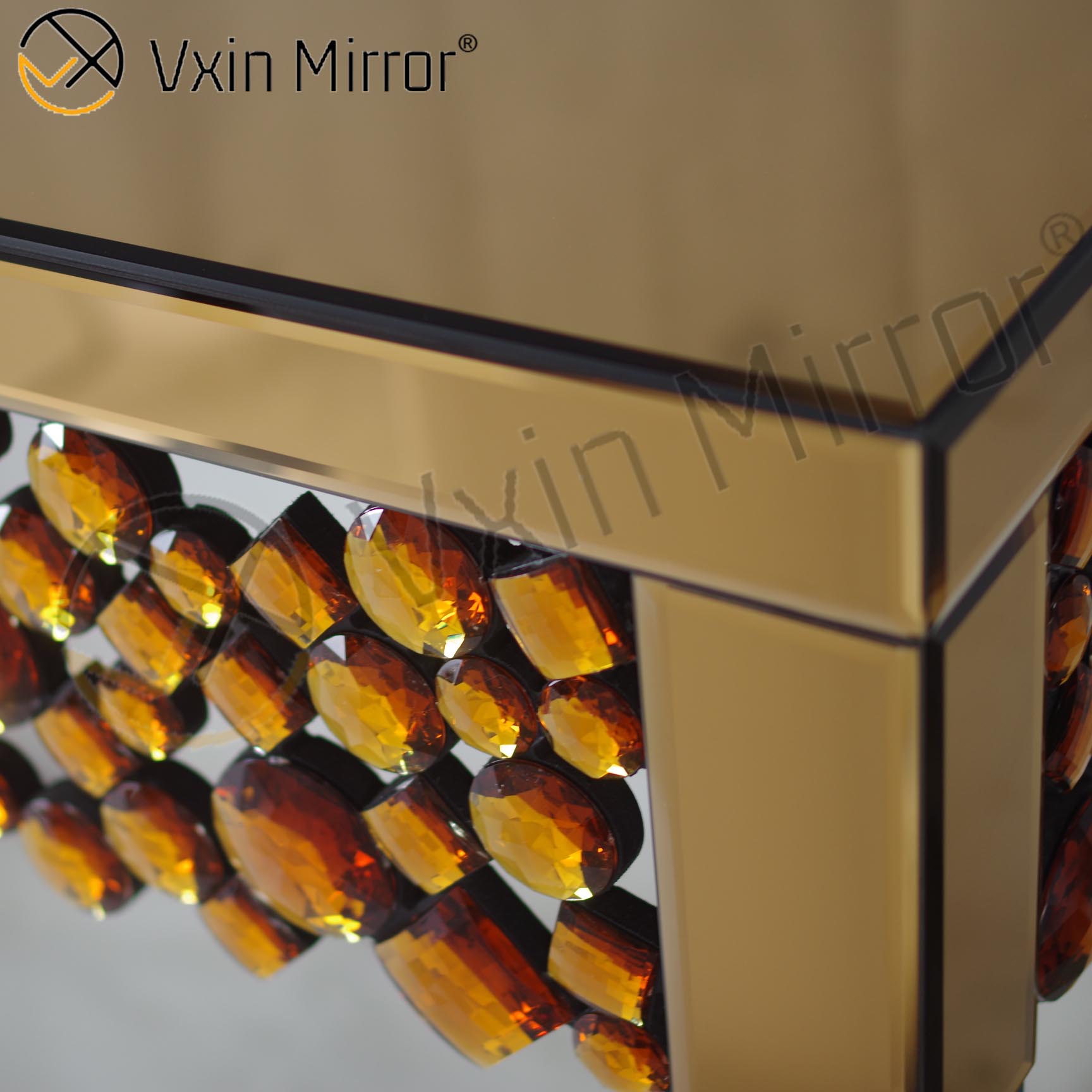 Vxin WXF-049 OEM Factory Chinese Factory Espelho Estreito Mesa Console Com Pernas Longas