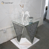 WXF-711-2 Estilo único diferente design moderno mesa de centro espelhada de vidro e mesa lateral