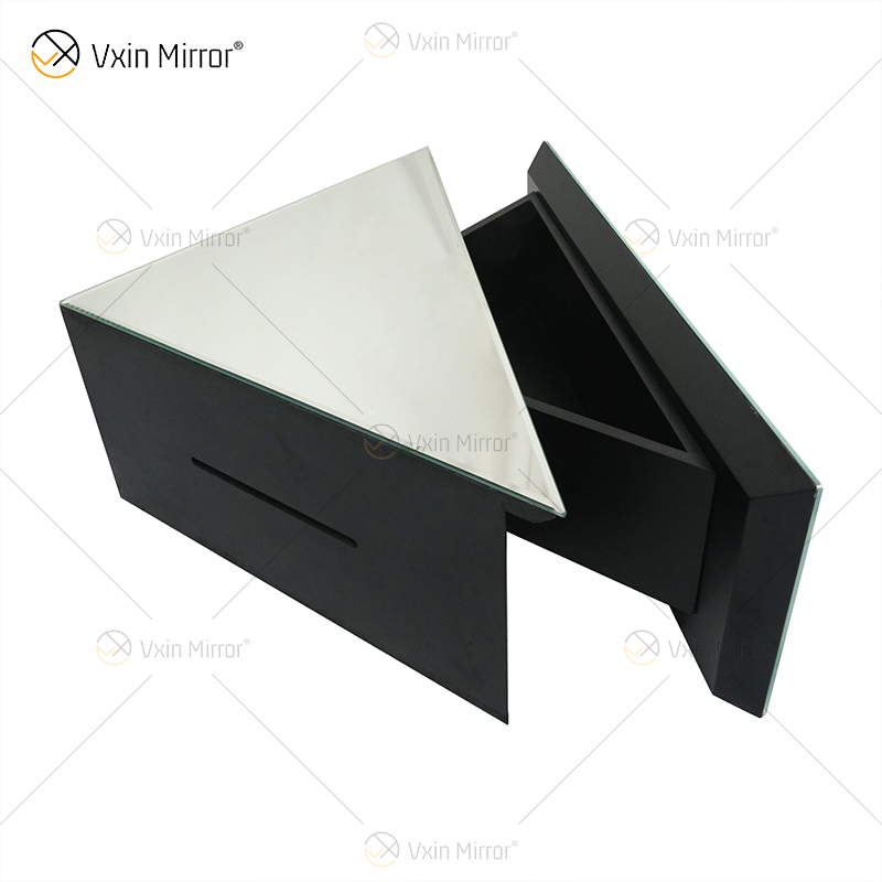 Fornecimento de fábrica Vxin WXF-152 Prata para decoração de parede Prata com diamante esmagado Prateleira de parede com espelho