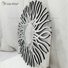 Fornecimento de fábrica prata WXM-1655 forma geométrica espelho de vidro decorativo de parede