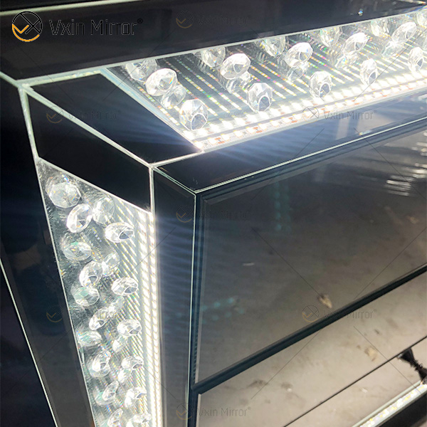WXF-2140 Contas Octogonais LED Moda Simples Três Gavetas R Armário LED Combinar Espelho LED Plugue Personalizado