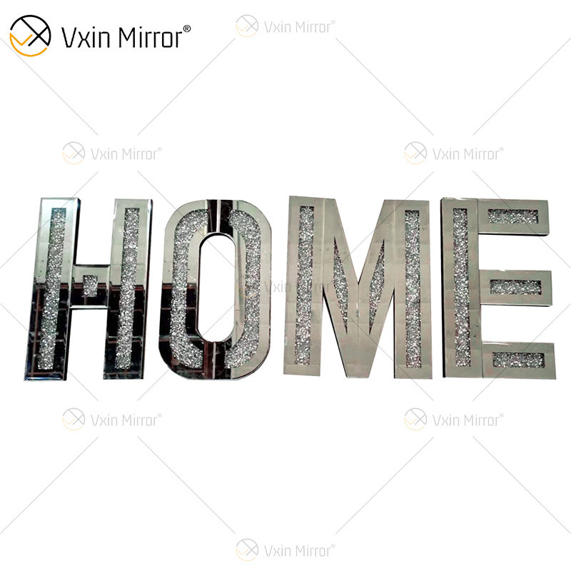 AMOR E CASA E MÃE E SEXY Doce e adorável decoração de casa Espelhos Morden Wall Decoração Diamante