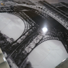VXin WXPP-21 Decoração de Casa Moldura de Vidro Espelhada Torre Eiffel Arte de Parede Cristal Pintura de Porcelana Espelho Arte de Parede