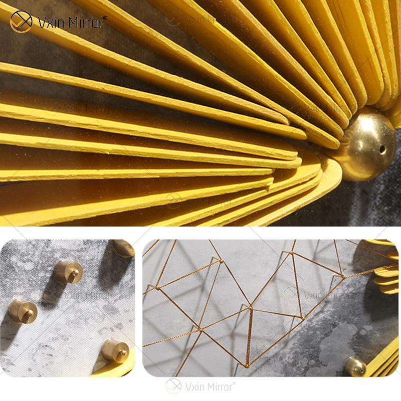 O mais novo WXPA-19 Metal Wall Art Decor Peças de Decoração para Casa Luxo Sala de Estar Emoldurado 3d Abstrato para Casa Conjunto para Venda