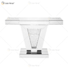 Alta qualidade no atacado mesa de console espelhado cristal diamante esmagado mesa de entrada do corredor
