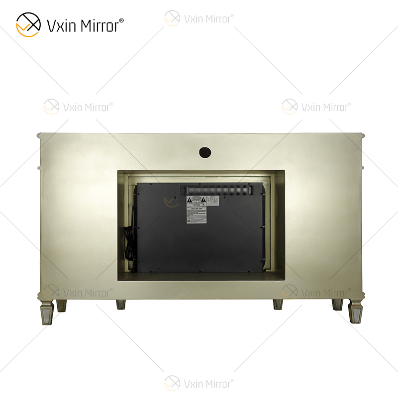 Lareira espelhada Kellington Media Console Lareira elétrica Lareira espelhada Suportes de TV Armário WXF-413