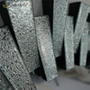 Alta Qualidade WXM-1138 Decoração de Parede Diamante Prata 3D Espelho Pendurado na Parede