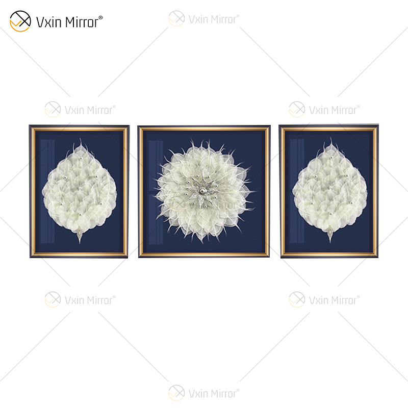 A mais nova pintura de folhas reais Vxin WXPA-028 para decoração de casa, arte de parede, quadro pendurado para sala de estar à venda