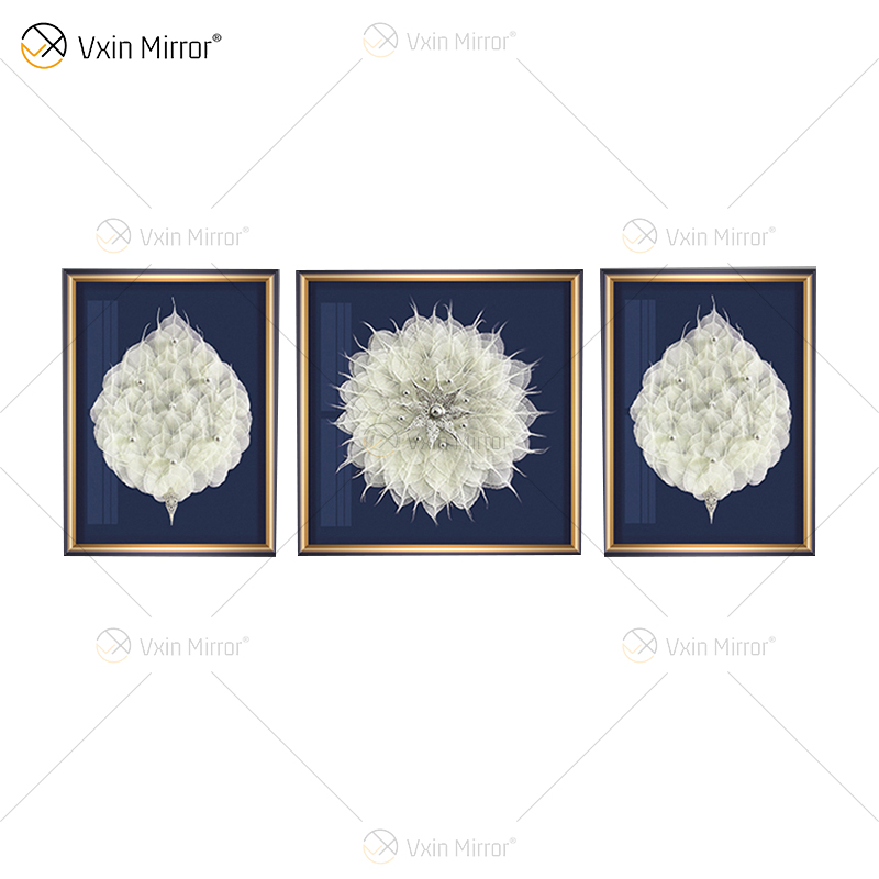 A mais nova pintura de folhas reais Vxin WXPA-028 para decoração de casa, arte de parede, quadro pendurado para sala de estar à venda