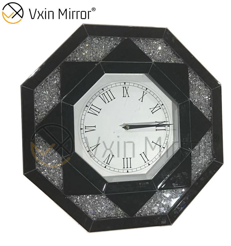 Espelho VXin três cores diamante esmagado moderno espelho de parede