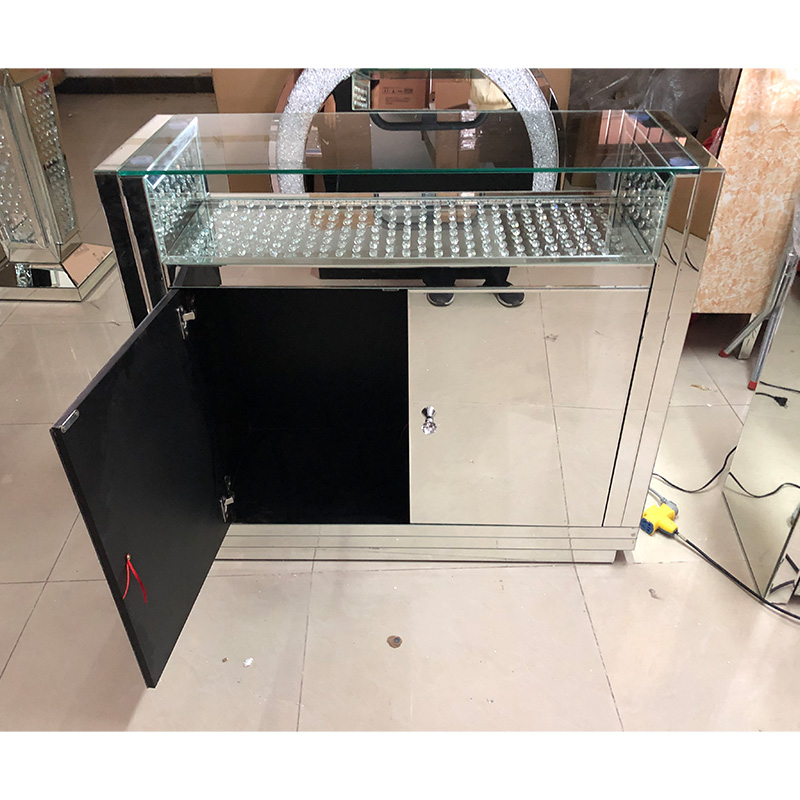Design de LED WXF-2124 Miçangas Octogonais Espelho de Maquiagem Moda Gabinete Combinar Espelho de LED Plugue Personalizado