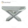 Fornecimento de fábrica OEM WXWF-517 Espelho em forma de X espelhado mesa de console de espelho de diamante