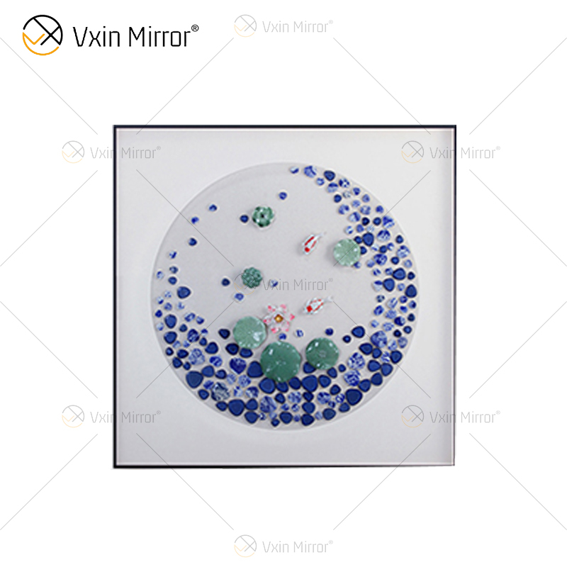 Vxin WXPA-050 Grânulos Criativos Botões Pintados para Decoração de Casa Arte de Parede Metal Pendurado Quadro para Sala de Estar à Venda