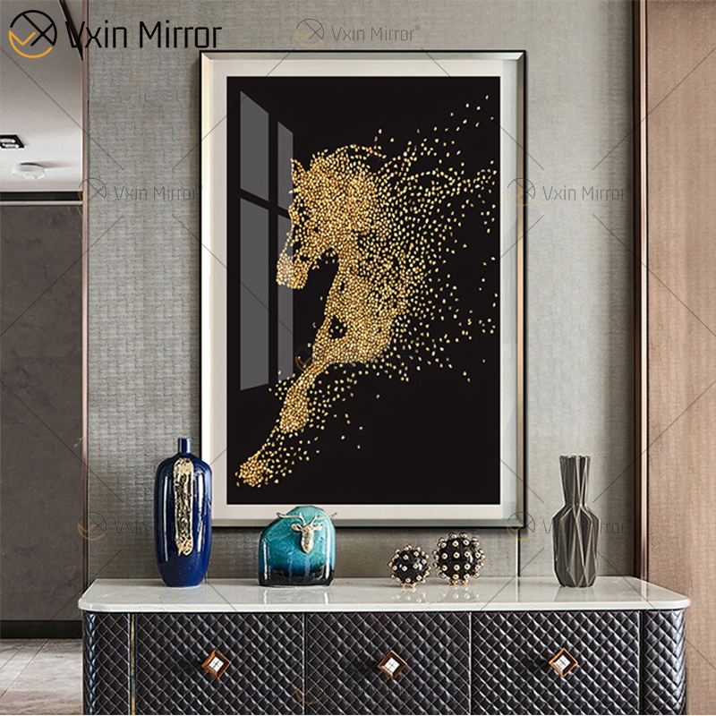 Vintage Chassical Gold Retro Bronze Home Decor WXPP-56 Nordic Canvas Art Pintura Luxo Sala de Estar Parede Arte