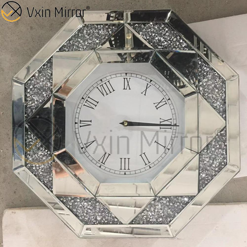 Espelho VXin três cores diamante esmagado moderno espelho de parede