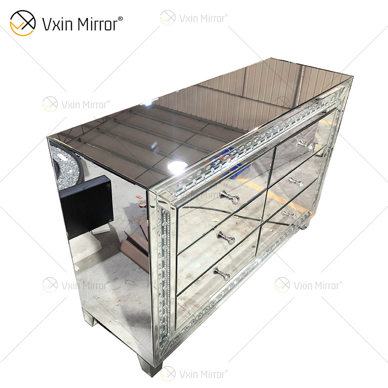 Venda imperdível novo design WXF-2139 LED octogonal simples moda espelho de maquiagem armário de correspondência de LED