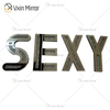 AMOR E CASA E MÃE E SEXY Doce e adorável decoração de casa Espelhos Morden Wall Decoração Diamante