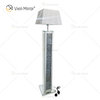 WXFL-032 Lâmpada de chão de cristal prateado para sala de estar com abajur para lâmpada de espelho de hotel
