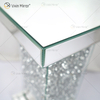 Mesa de canto de venda imperdível Vxin WXF-979 design moderno retangular diamante esmagado mesa lateral espelho