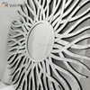 Fornecimento de fábrica prata WXM-1655 forma geométrica espelho de vidro decorativo de parede