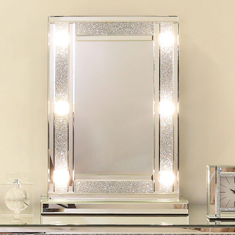 Estilos de penteadeira venezianos VXin WXDL-103 Sparkle Hollywood Espelho Conjunto de penteadeira com lâmpadas de 3 cores