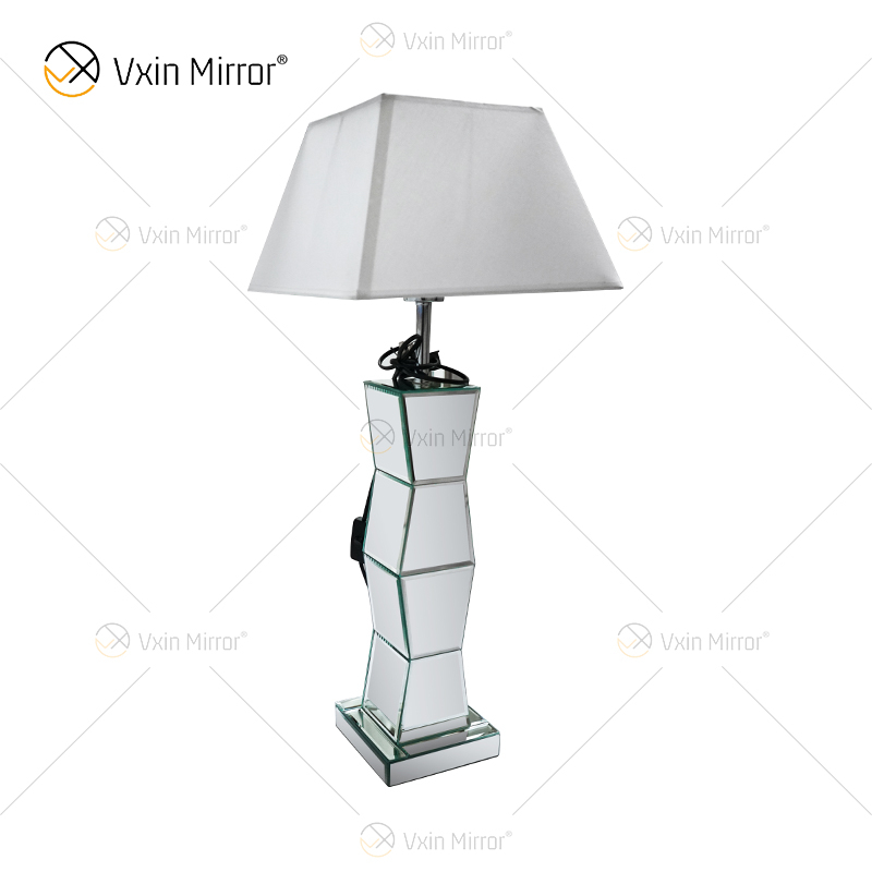 Lâmpada de espelho de prata moderna WXTL-004 com abajur para quarto
