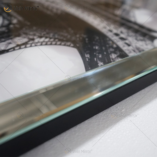 VXin WXPP-21 Decoração de Casa Moldura de Vidro Espelhada Torre Eiffel Arte de Parede Cristal Pintura de Porcelana Espelho Arte de Parede