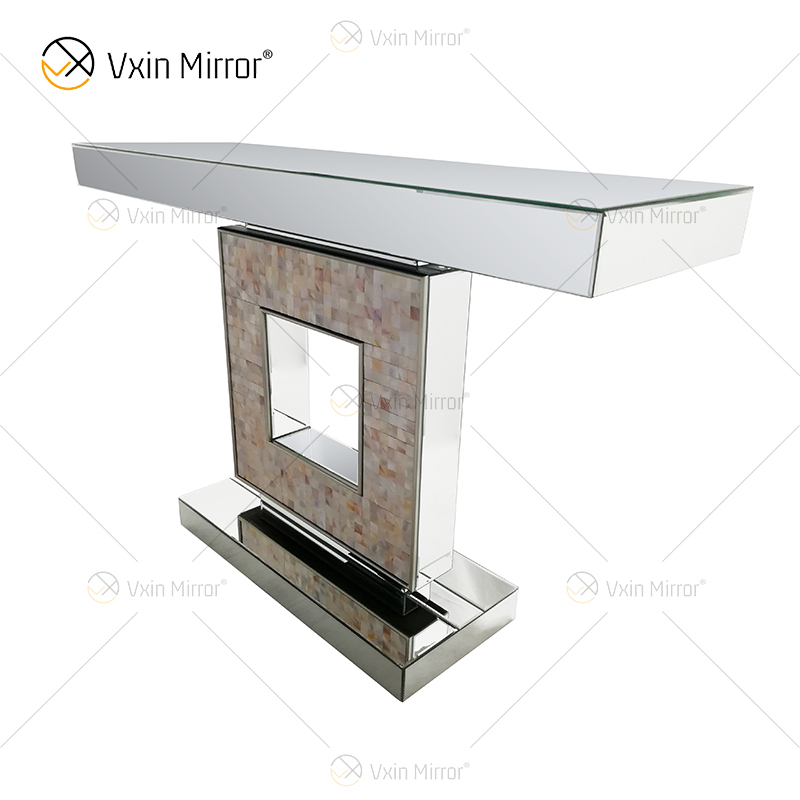 Móveis ACME Móveis Nasa Espelhados E Mesa Console Madrepérola em Móveis para Sala de Estar WXF-2120