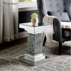 Mesa de canto de venda imperdível Vxin WXF-979 design moderno retangular diamante esmagado mesa lateral espelho