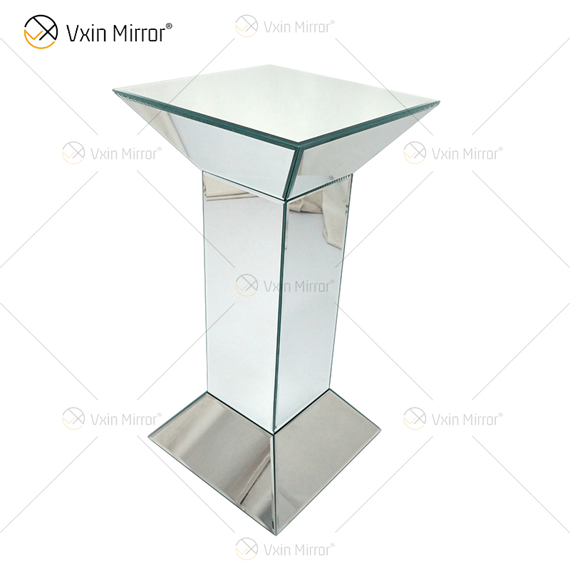 Novo Design Vxin WXF-722 Decoração de Casa Mesa Lateral Diamante Triturado Espelho Prata Móveis Mesa Lateral