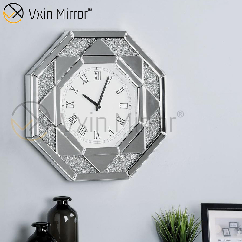 Espelho VXin três cores diamante esmagado moderno espelho de parede