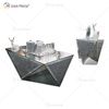 WXF-711-2 Estilo único diferente design moderno mesa de centro espelhada de vidro e mesa lateral