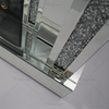 Diamond Luxury Popular Crush Brilhante Cristal Banda Dupla Espelhada WXWF-1109 Lareira Surround com Espelho Elétrico Lareira
