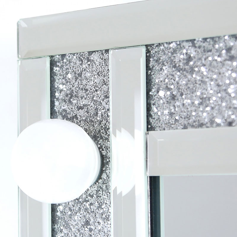 Estilos de penteadeira venezianos VXin WXDL-103 Sparkle Hollywood Espelho Conjunto de penteadeira com lâmpadas de 3 cores