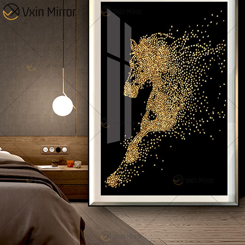 Vintage Chassical Gold Retro Bronze Home Decor WXPP-56 Nordic Canvas Art Pintura Luxo Sala de Estar Parede Arte