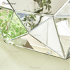 Espelho VXin WXM-1719 Moden Prata Vidro 3D Decorativo Espelho de Parede Decoração de Casa para Sala de Estar Quarto