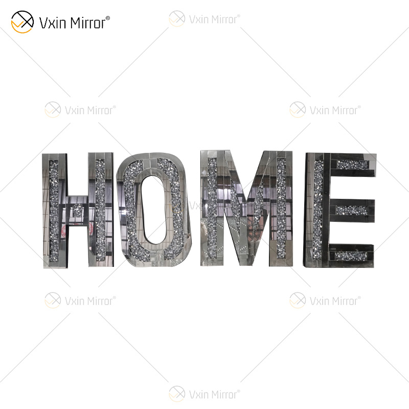 AMOR E CASA E MÃE E SEXY Doce e adorável decoração de casa Espelhos Morden Wall Decoração Diamante