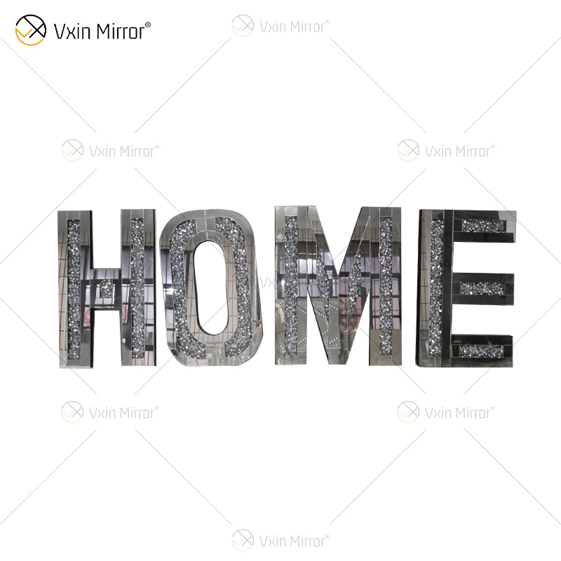 AMOR E CASA E MÃE E SEXY Doce e adorável decoração de casa Espelhos Morden Wall Decoração Diamante