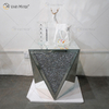 WXF-711-2 Estilo único diferente design moderno mesa de centro espelhada de vidro e mesa lateral