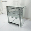 Vxin Espelho WXWF-718 Moderno 3 Gavetas Espelhado Mesa de Cabeceira Mesinha de cabeceira