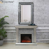 Decoração para casa WXWF-1104 Lareira moderna com diamante esmagado