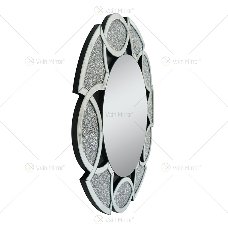 Adesivo de parede de ouro com suprimentos de fábrica para decoração de casa redondo 3 cores diamante esmagamento