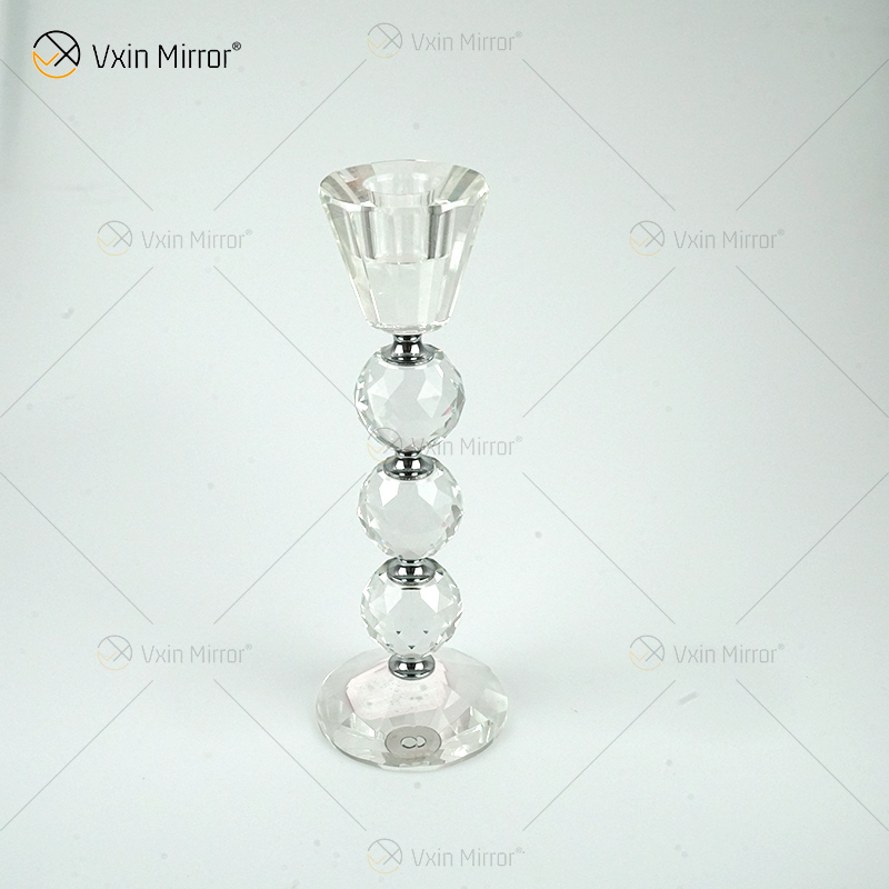 Vxin Espelho Popular VX-08 Prata Elegante Castiçal Castiçal de Cristal